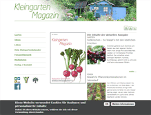 Tablet Screenshot of kleingartenmagazin.de